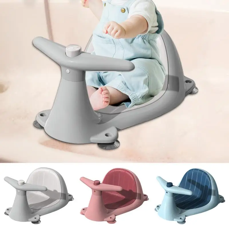 

Toddler Bathtub Seat Cartoon Whale Shaped Baby Shower Chair Non-Slip Bath Seat For Babies Safety Bathroom Seats With Water