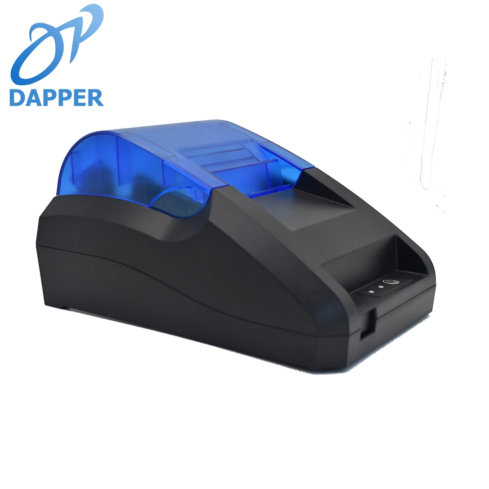 طابعة إيصالات حرارية مقاس 58 مم مع آلة طباعة التذاكر بواجهة بلوتوث + USB مع درج للنقود
