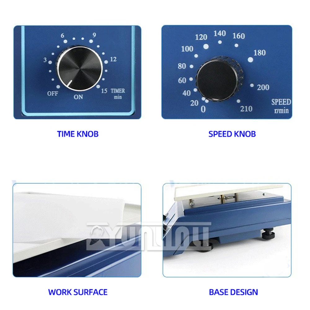 110/220 فولت مختبر المداري شاكر مختبر مذبذب المداري الدوار RPR خلاط 0-210 دورة في الدقيقة قابل للتعديل توقيت السرعة 2025 جديد #2