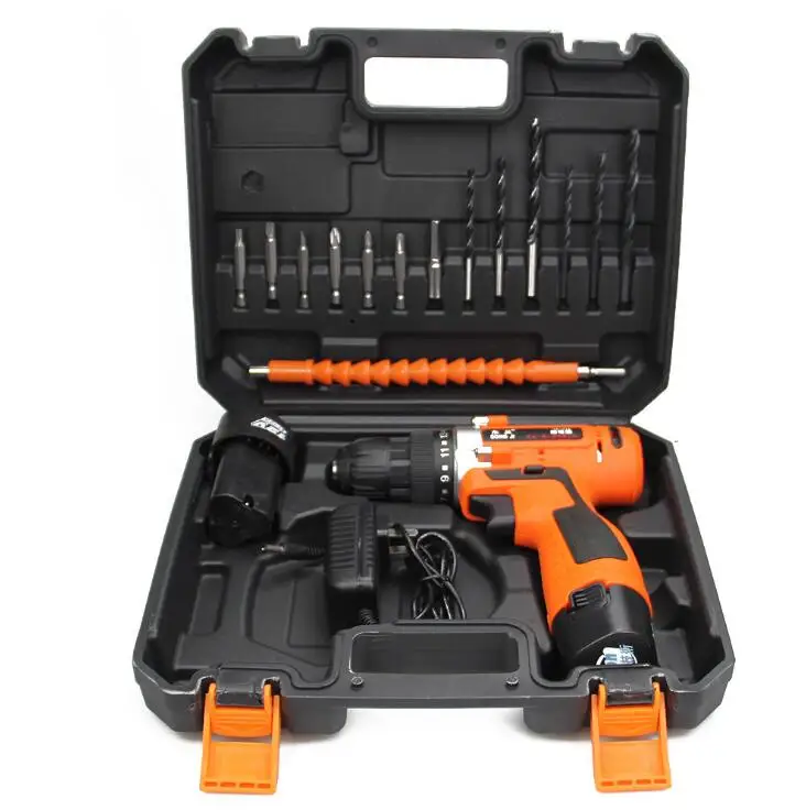 Free shipping Hardware Household Tool Set Lithium electric drill Electric Tool Hardware Electrical Maintenance Tool set Suitcase