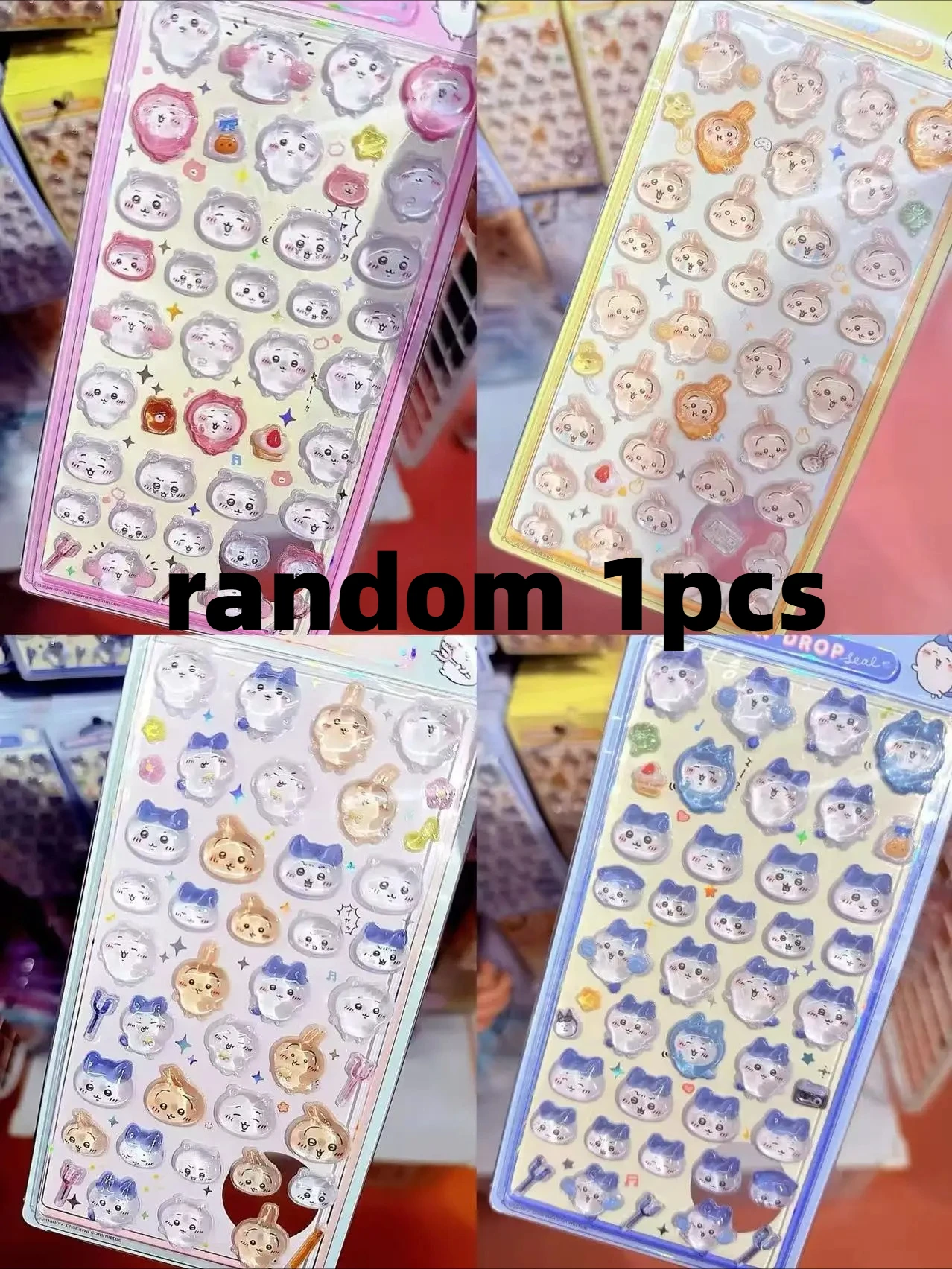 Kawaii 3D BB Drop Seal Cute Relief Stickers