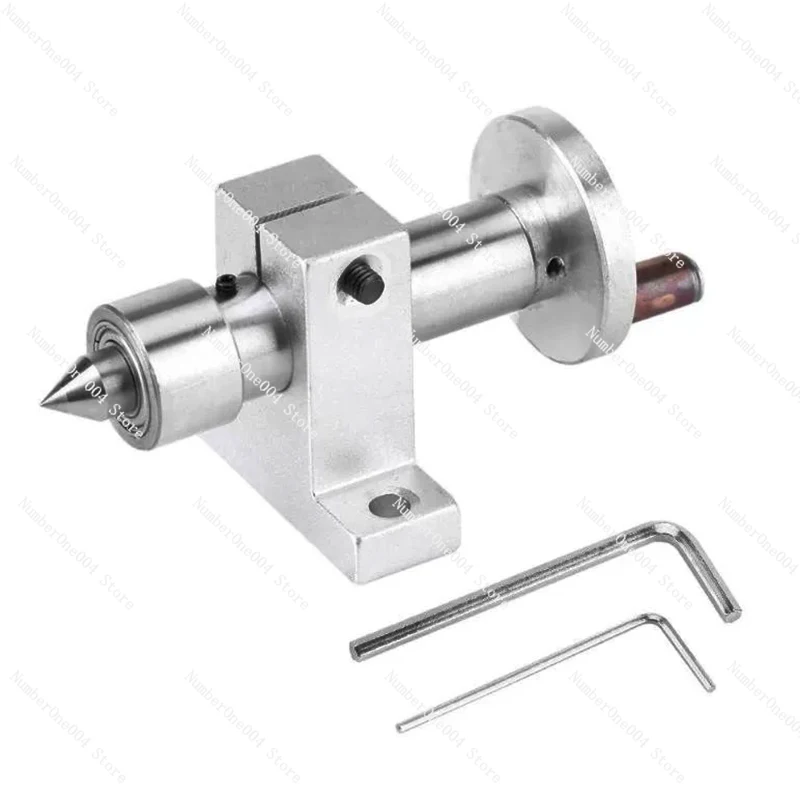 

DIY Small Household Woodworking Lathe Tailstock Accessories Rotary Active Plum Blossom Top Playing Wood Beads Machine