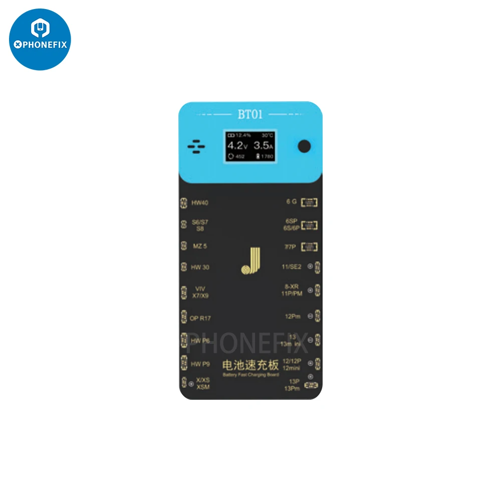 JCID JC BT01 شاحن بطارية ، لوحة شحن سريع لهاتف iPhone 6 و 7 و 8 و X و 11 و 12 و 13 Pro Max ، أداة إصلاح لوحة تنشيط بطارية الهاتف