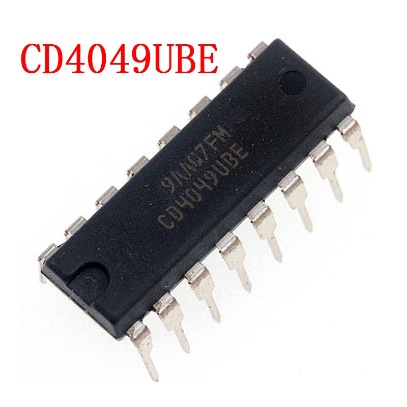 10PCS CD4049UBE DIP16 CD4049 DIP CD4049BE DIP-16 new and  original IC