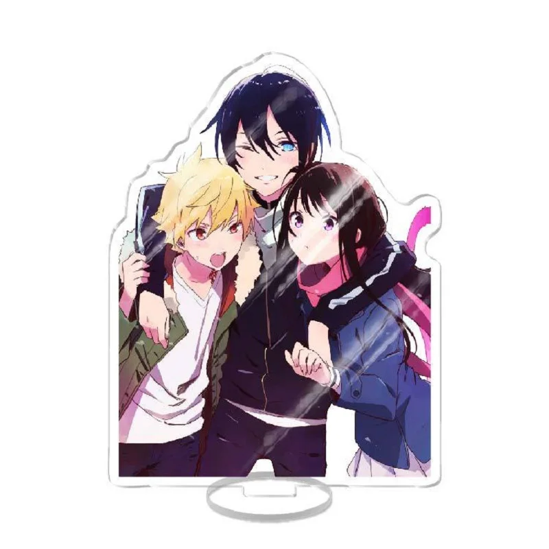 Anime Noragami Stray God Yato Yukine Iki Hiyori Acrylic Stand Figure Model Plate Holder Cake Topper Chain