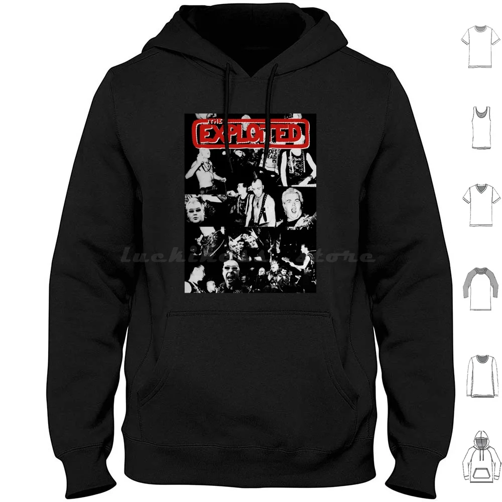 The People Of Ex Hoodie Cotton Long Sleeve The Exploited Exploited The Exploited Band The Exploited Punk The Exploited
