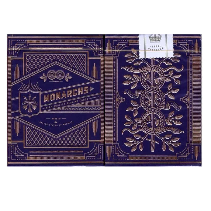 

Игральные карты Theory11 Purple Monarchs Колода для покера Коллекция волшебных карточных игр Волшебные трюки для фокусника