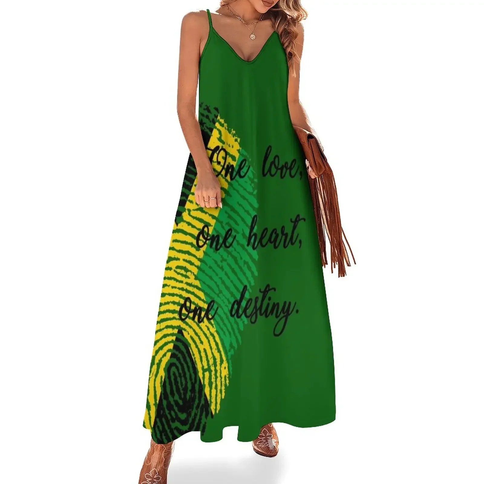 

One love Sleeveless Dress elegant dresses plus sizes Clothing female Dress