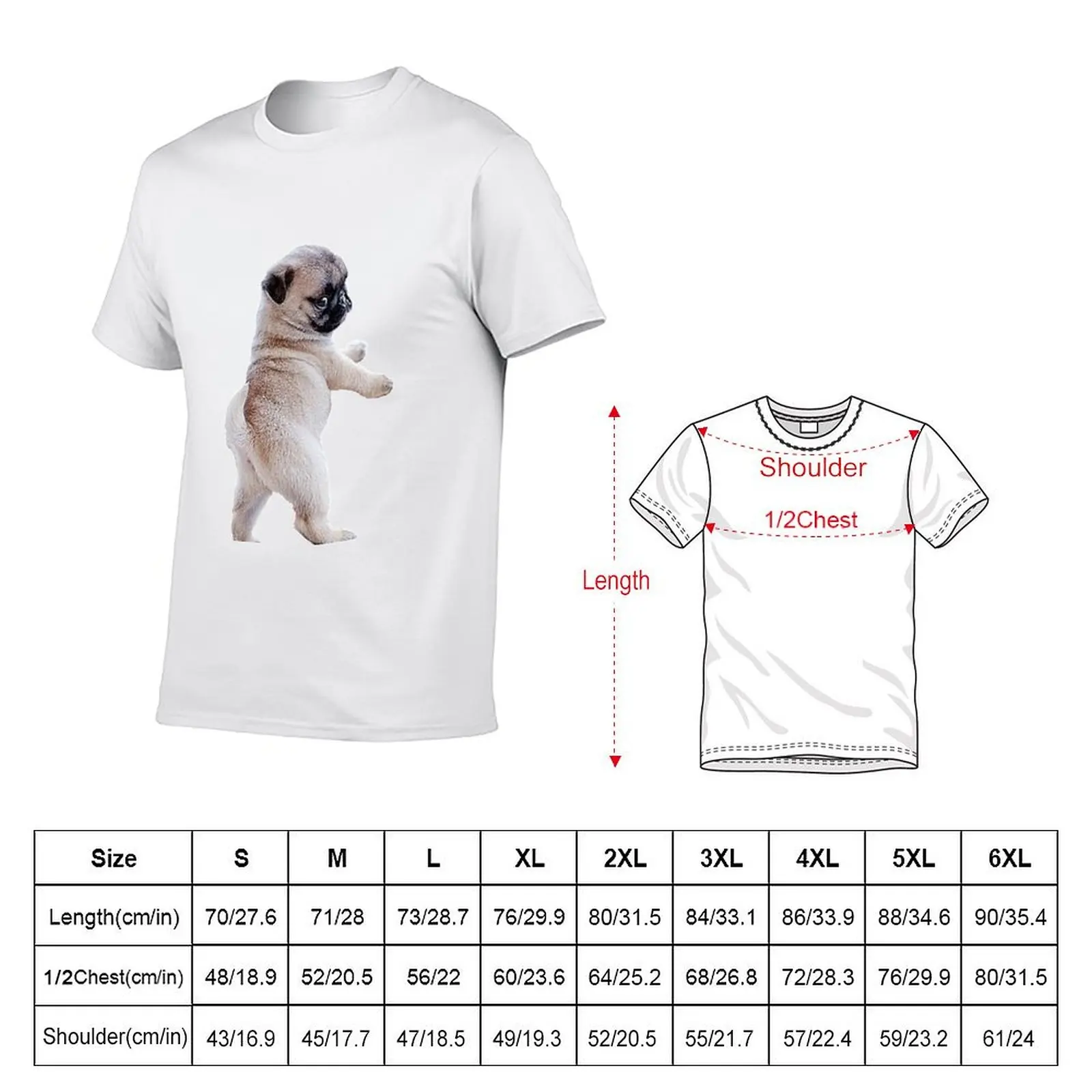 Pug Puppy T-Shirt anime t shirts for man g man t shirts for men T-Shirt