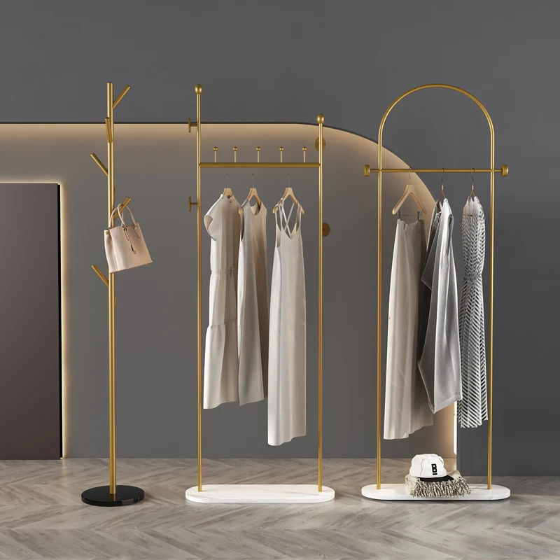 White Hat Clothing Rack Modern Standing Minimalist Entrance Hall Garment Clothing Rack Corner Rack De Ropa Modular Furniture