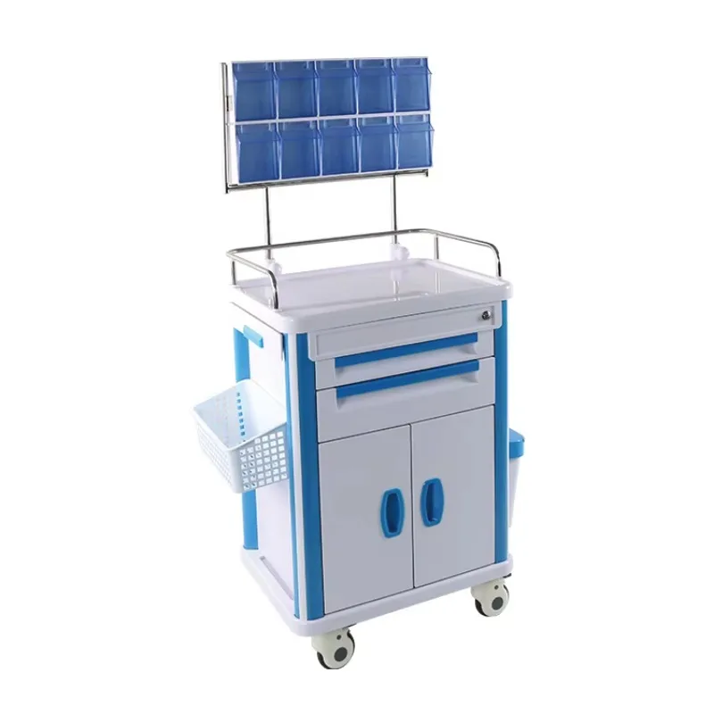 

ABS Medical Emergency Cart with Multi-Layer Storage Easy-Clean Surface 2026
