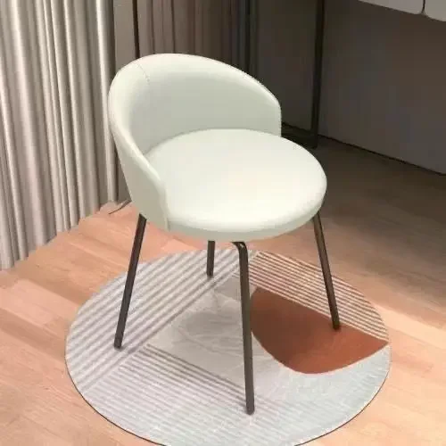 

Nordic Chair Girls Bedroom Dressing Stool Makeup Chair Light Luxury Small Armchair Living Room Furniture Chairs Pu Leather Stool