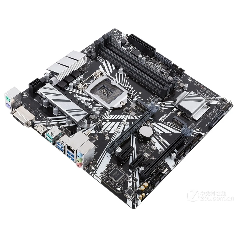 Para placa base Intel Z390 PRIME Z390M-PLUS usada original LGA 1151 LGA1151 DDR4 64GB M.2 NVME USB3.0 SATA3 placa base de escritorio