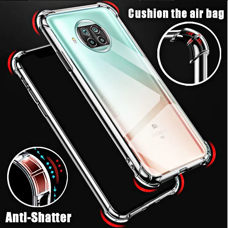 Clear Phone Soft Case for Xiaomi Mi 10T Lite 5G TPU Transparent Covers Shell for Xiaomi Mi 10TLite 5g 6.67\