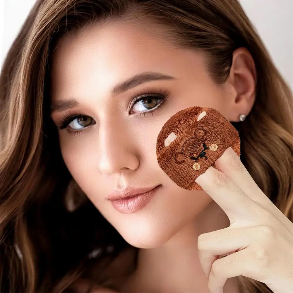 Miękka gąbeczka do makijażu, kosmetyczna puszka do pudru, urocza gąbeczka z kreskówką, przenośna, miękka gąbeczka kosmetyczna, narzędzia do makijażu dla kobiet, kawaii makijaż