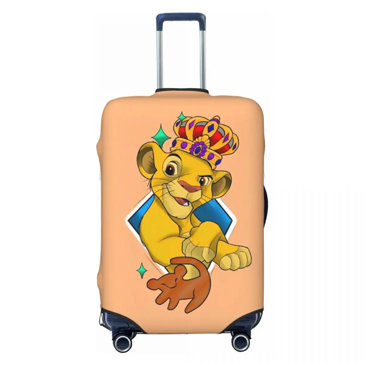 

The Lion King Simba Suitcase Cover Travel Vacation Useful Luggage Case Protection