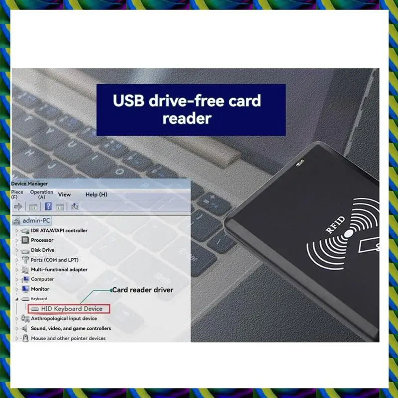 

Daily USB RFID Reader IC Card Reader Contactless Smart Card Reader HID Driver-Free Support Window Linux Android System