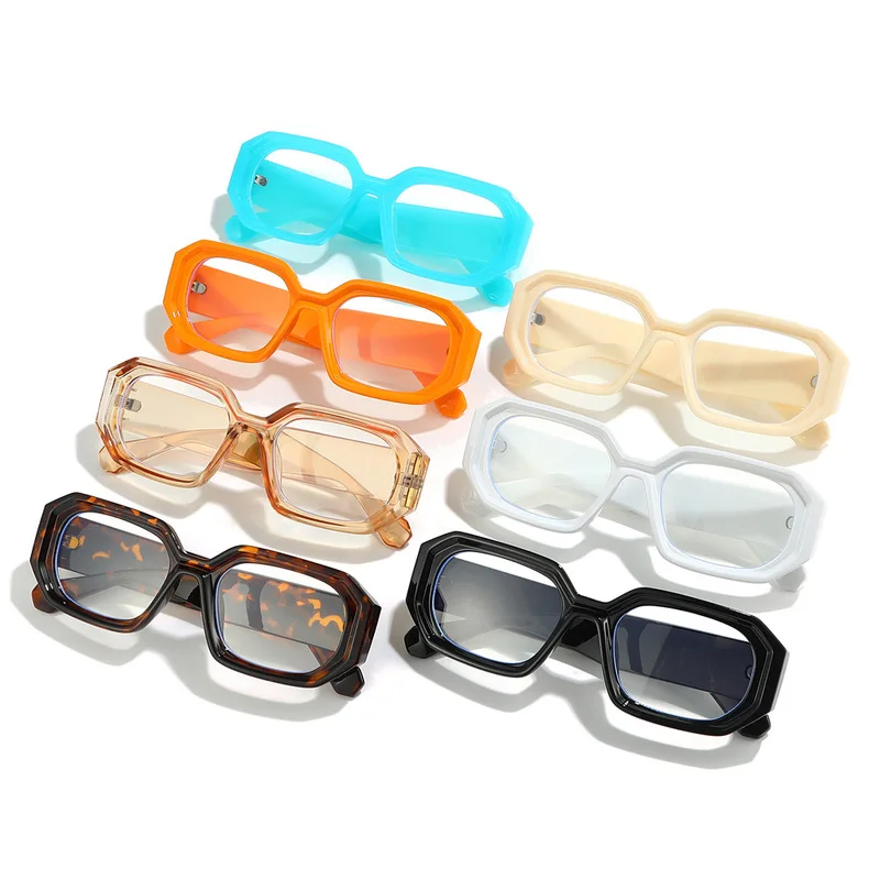 Korean-style fashionable square-shaped anti-blue-light glasses, men's and women's elegant style frame