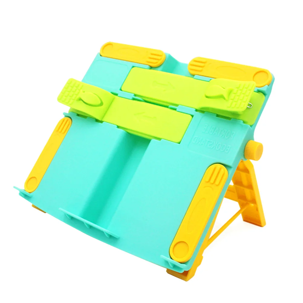 

Adjustable Portable Desktop Reading Stand Foldable Book Holder Plastic Book Bracket for Children Students Suitable for Textbooks