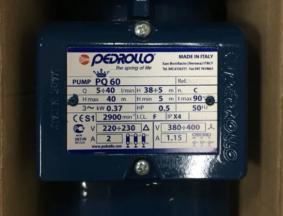 

Насос высокого давления PQ60, водяной насос, охладитель проволоки