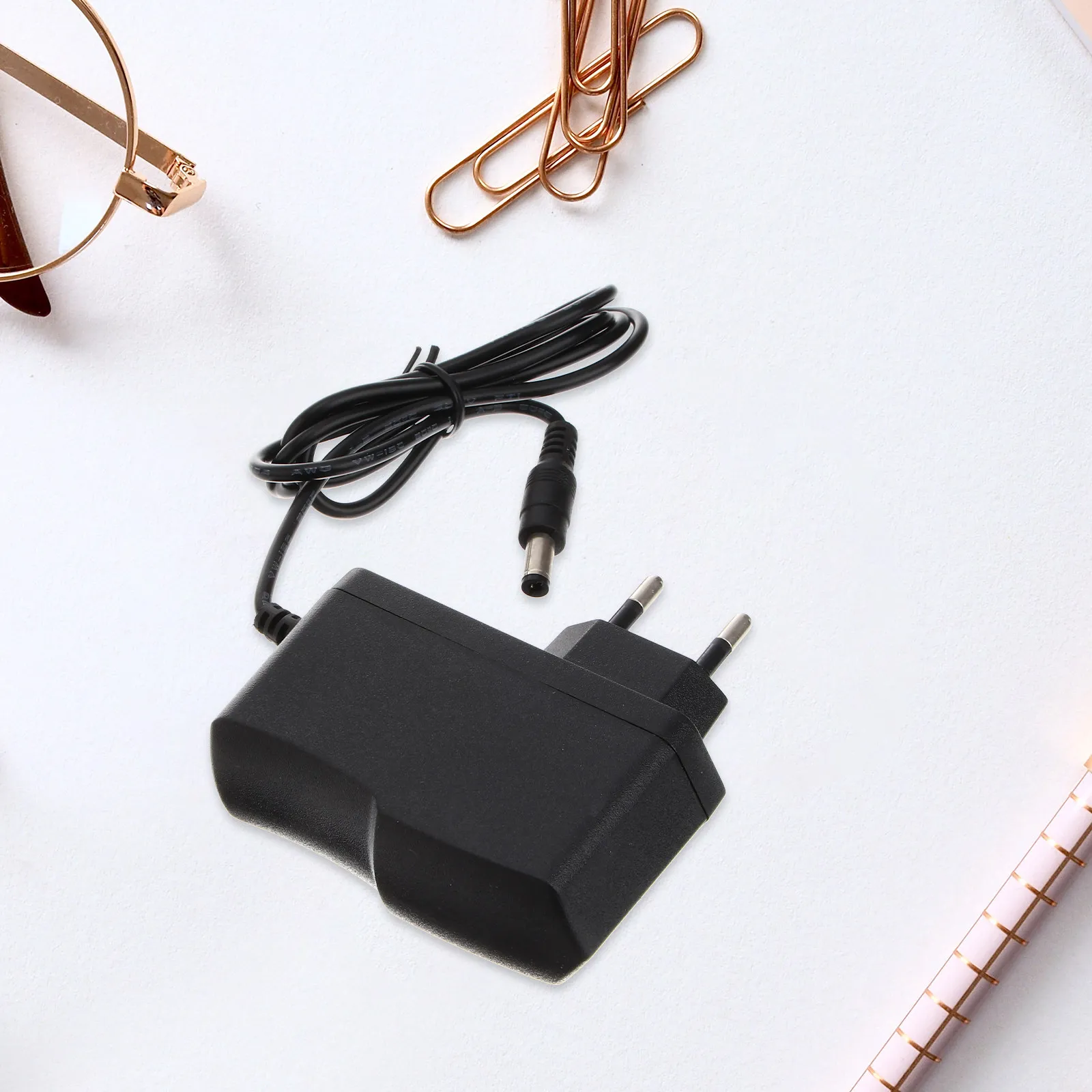 Dc 3V 1A Power Adapter Eu Plug 5.5mmx2.1mm High Performance Portable Charger for Travel Home Use Black 3V 1A Power Adapter