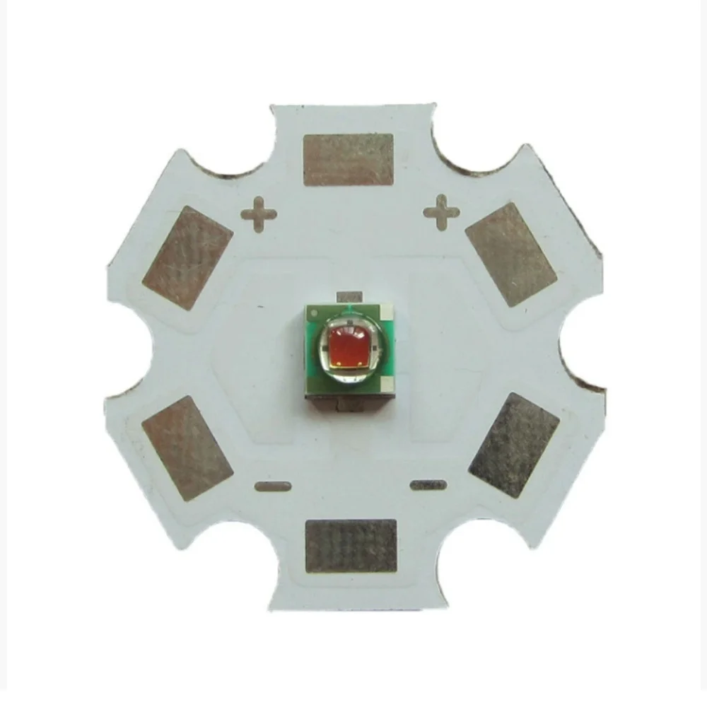 Epistar 3W 3535 660NM أحمر عميق عالي الطاقة 660NM نمو النبات مصباح ليد للخزانة/الخزان/حوض السمك مع 20 مللي متر PCB