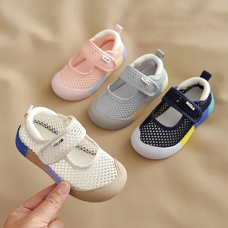 Summer Baby Girls Casual Shoes Infant Toddler Shoes Comfortable Kindergarten Kids Shoes Breathable Mesh Children Sneakers