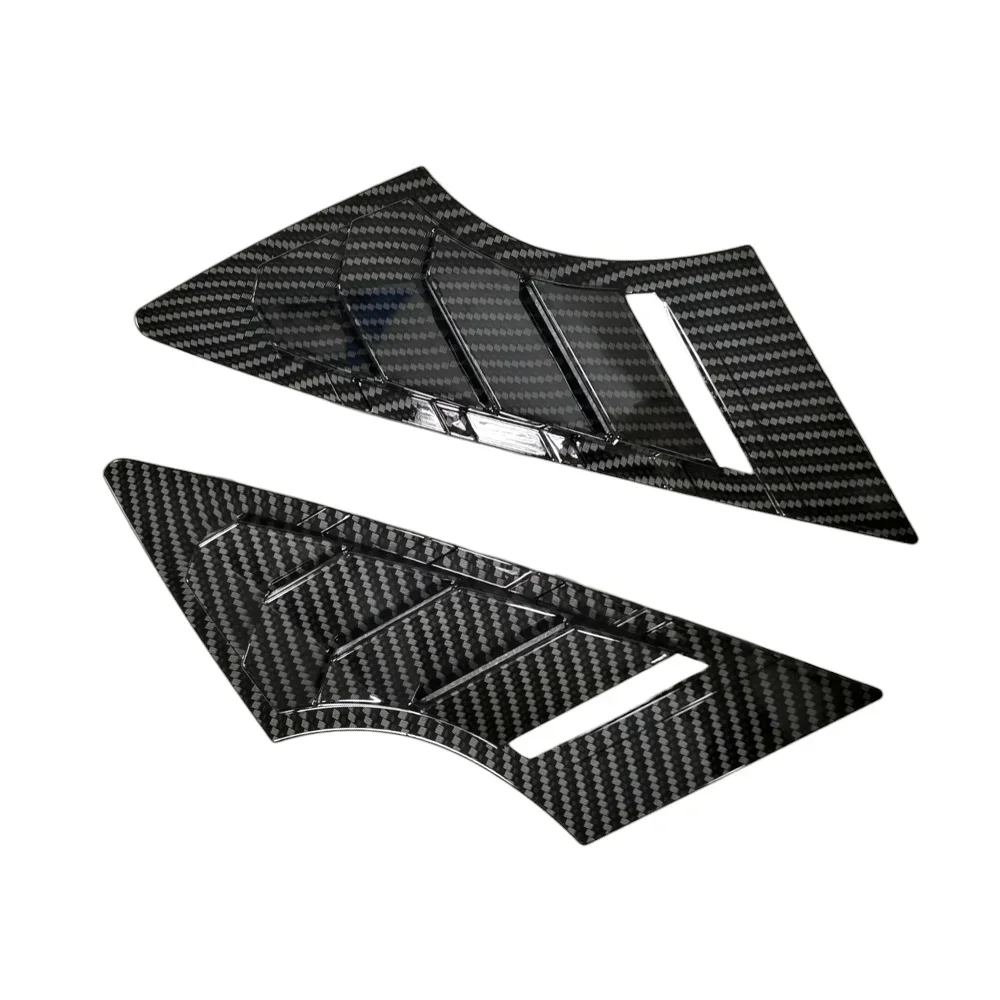 For KIA K3 Forte Cerato 2013-2018  Car Front Window Louver Shutter Cover Side Vent Trim Sticker Scoop ABS Exterior Accessories