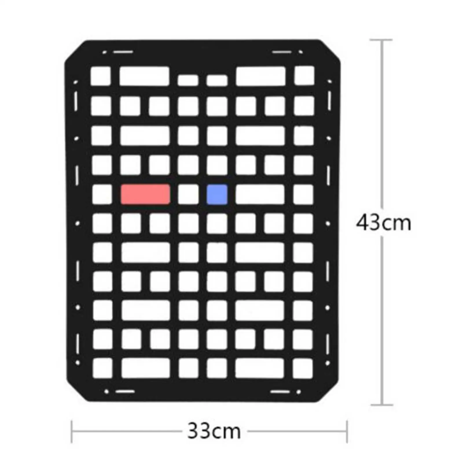 Molle Panel for Vehicles Insert Visor Panel Practical for Car Thickened