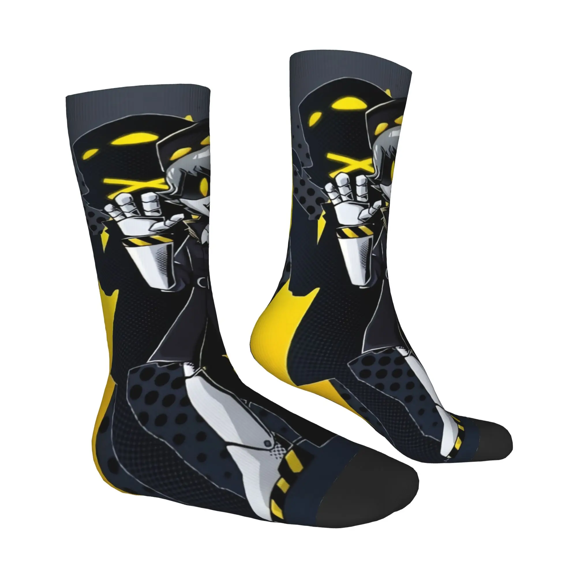 M-Murder D-Drones Anime  Mens Crew Socks Unisex Novelty 3D Print Movies Games  Dress Socks