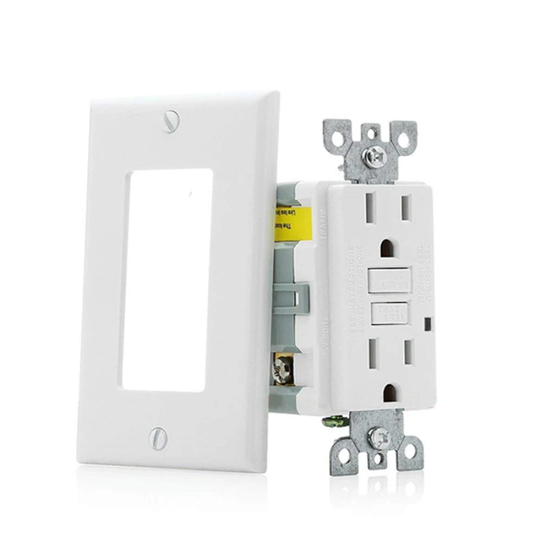 

3PCS American Standard Socket GFCI Outlet TS15/20 15A 20A 125V Fault Protection US Wall Socket With LED Light