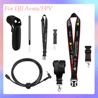 Handle Strap For DJI Avata/Avata 2 FPV Combo/Goggles 2 Silicone Sleeve Joystick Dust Cover Battery Connection Cable Drone ACC