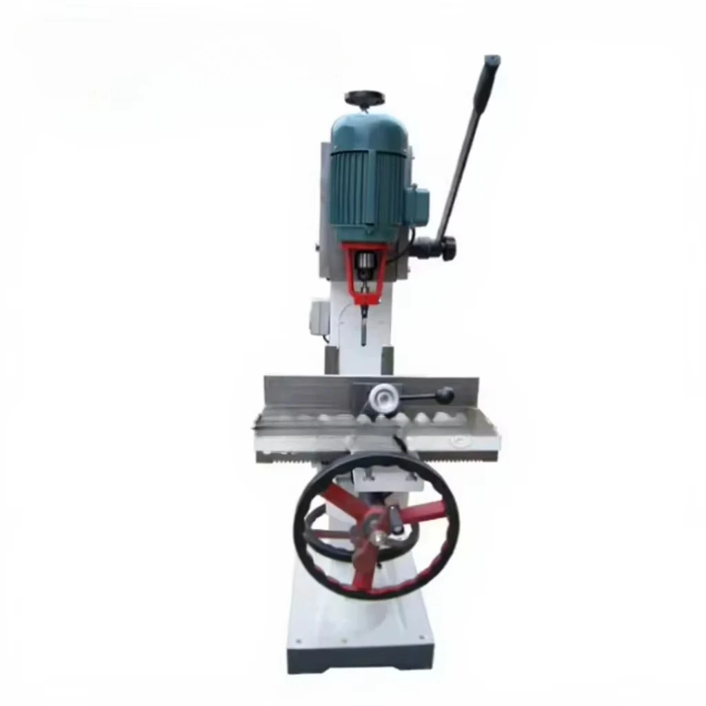 NewWoodworking Vertical Single-Spindle Manual Mortising Machine with Square Mortise Hole Drill Function 220V/380V2.2kW 2800r/min