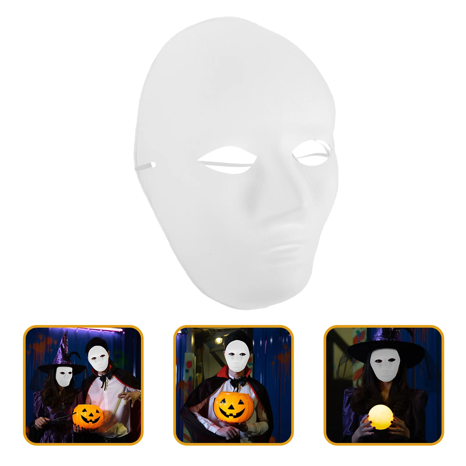 

24pcs Diy Blank Face Painting Masks For Adults Durable Eco-Friendly Full Face Cosplay Mask Halloween Party Costume Ghost Hip-Hop