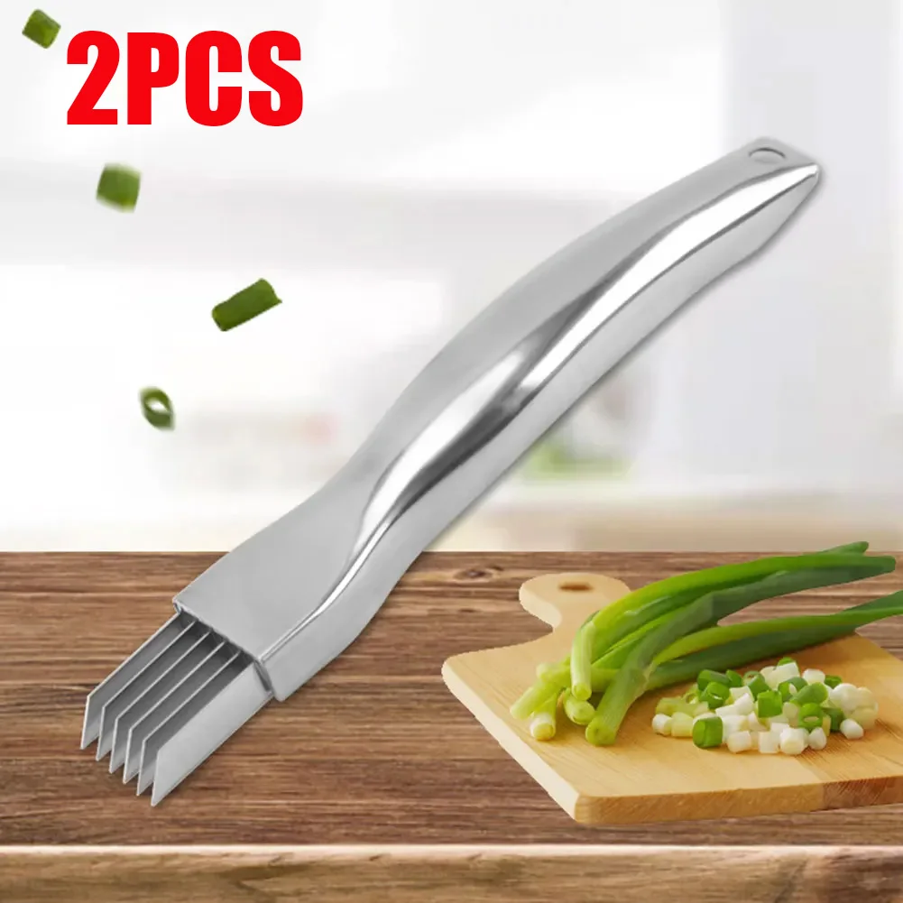 

1/2/3Pcs Spring Onion Slicer Multi-Functional Scallion Cutter Shred Knife Stainless Steel Green Onion Chopper for Home Kitchen