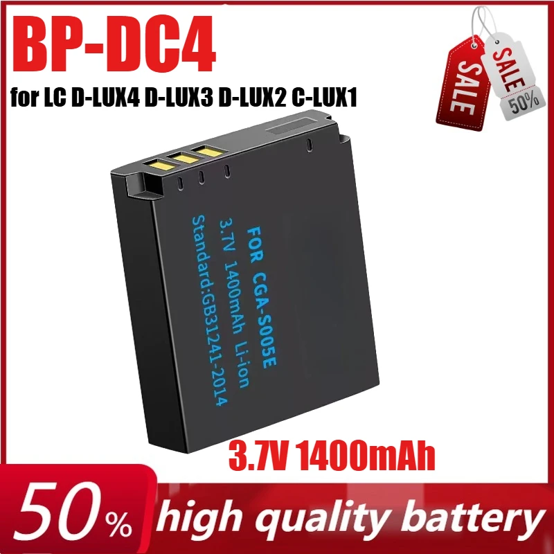 

BP-DC4 3.7V 1400mAh Battery+Charger for LC D-LUX4 D-LUX3 D-LUX2 C-LUX1 Camera