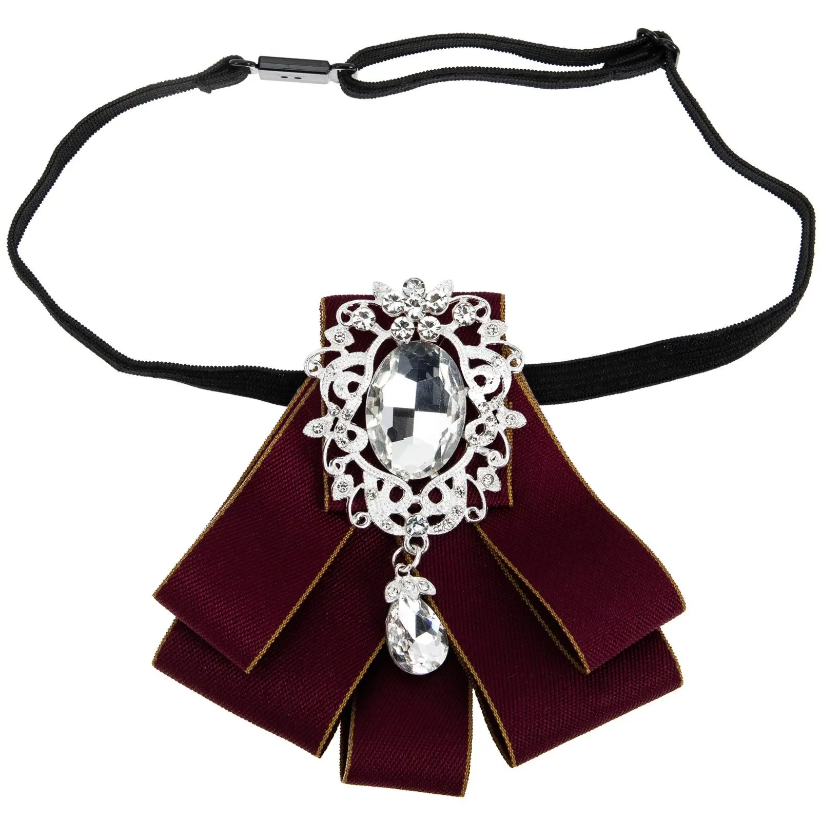 

Rhinestone Bow Child Rhinestone Bow Tie For Suit Performance Girl Unique Necklace Design Suit Evening Dress Accessory