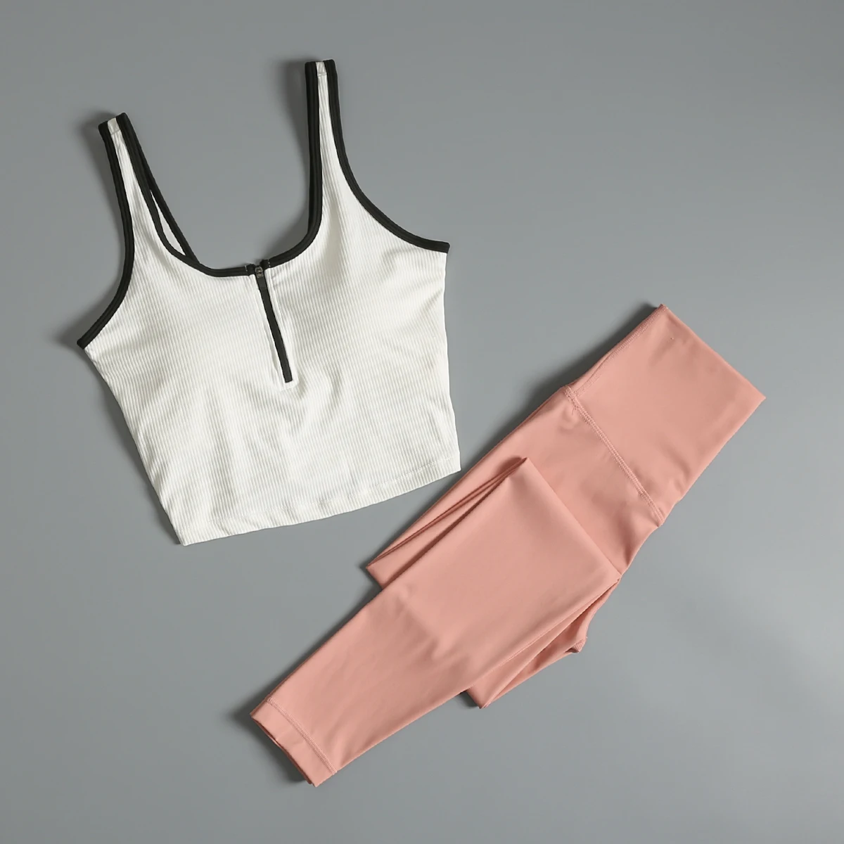 Yoga suit with chest pad for women professional gym training sportswear summer tight slimming running vest