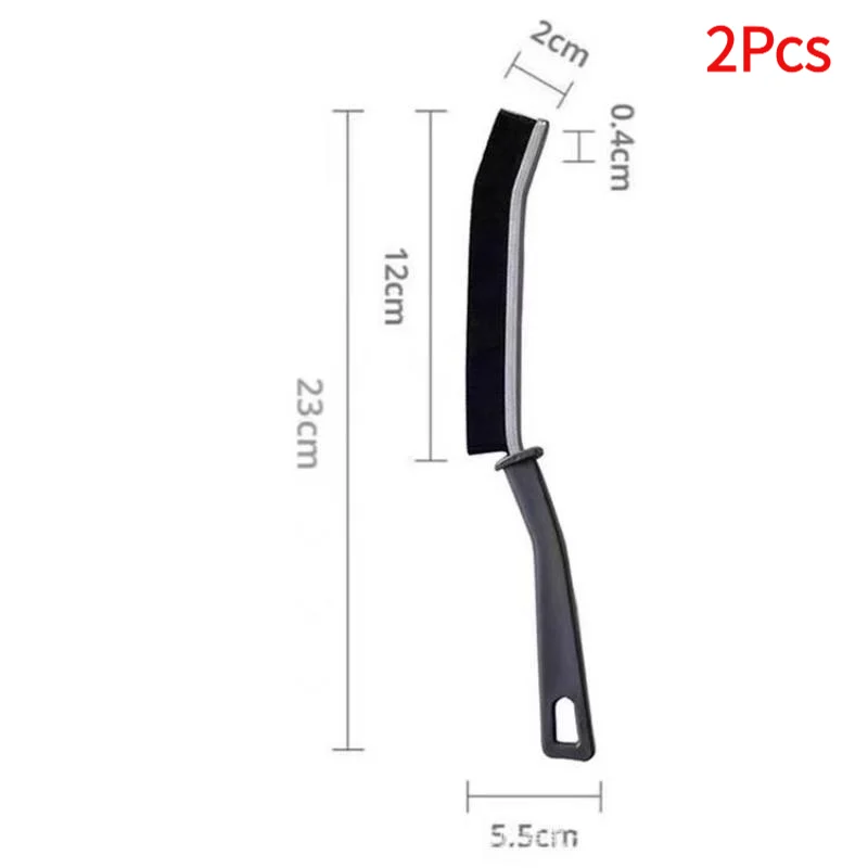 2Pcs Durable Grout Bristle Cleaner Brush For Kitchen Tile Toilet Dead Angle Joints Hard Shower Floor Line Cleaning Brush.