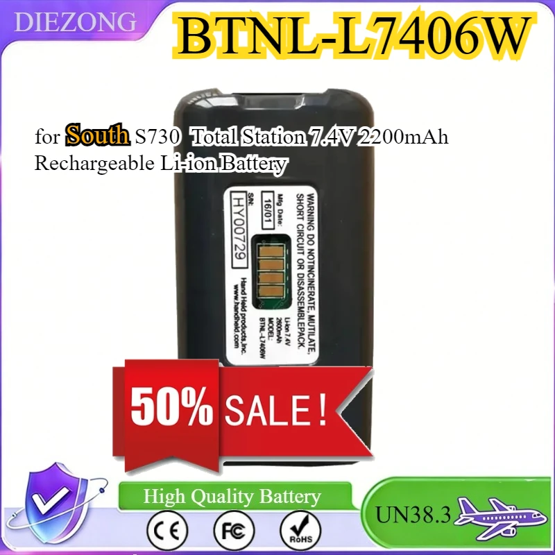

BTNL-L7406W Battery for South S730 Total Station 7.4V 2200mAh Rechargeable Li-ion Battery