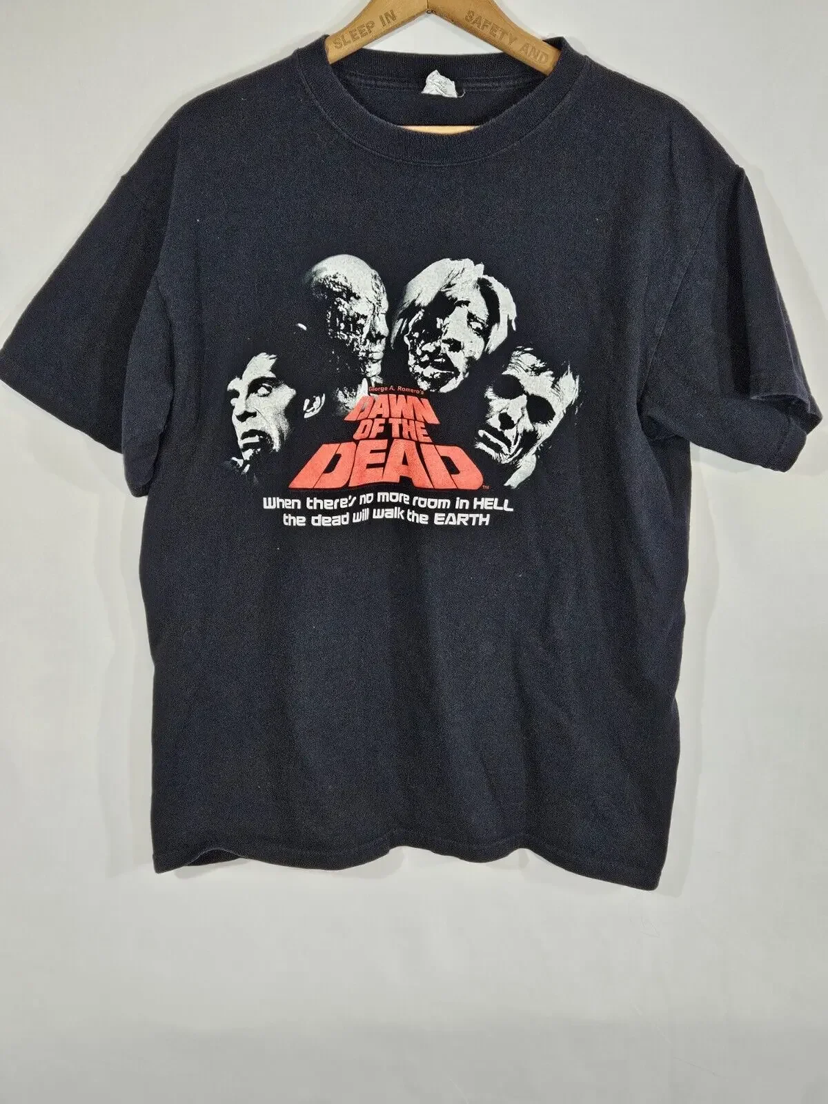 Vintage 2000'S Zombie Movie Dawn Of The Dead Film Promo George A Romero T Shirt