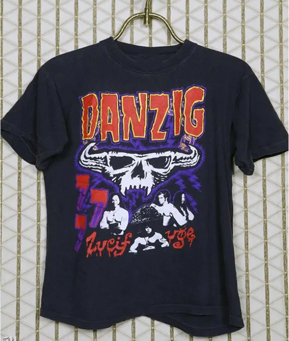 Danzig Lucifuge T-Shirt Vintage Rare Faded Black Double Sided OG Tee S-5XL