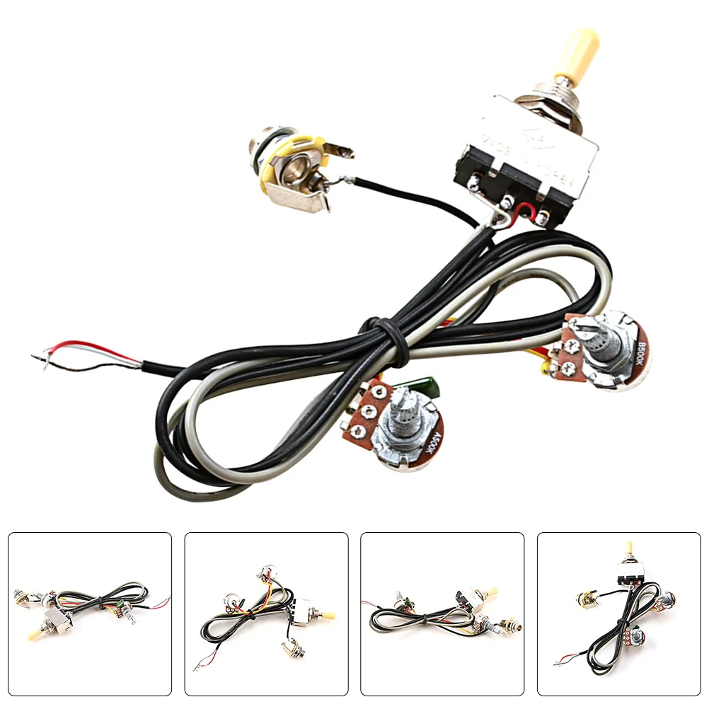 

1Set Guitar Wiring Harness Premium Potentiometer Harness for Guitar Upgrade High Grade Materials Resistant to Wear Small Size