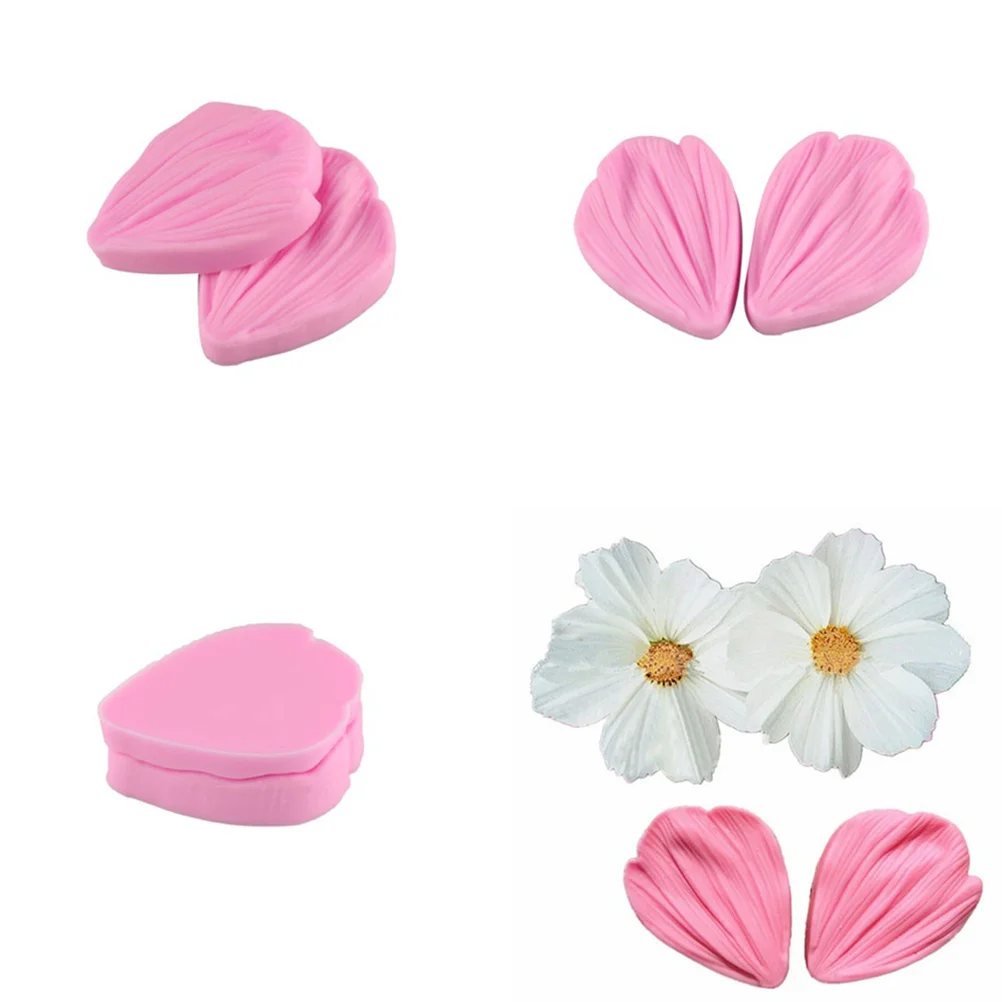 

Silicone Chrysanthemum Petals Cake Mold Pink Suitable for DIY Fondant Chocolate Candy Baking Decoration Molds Silicone Baking