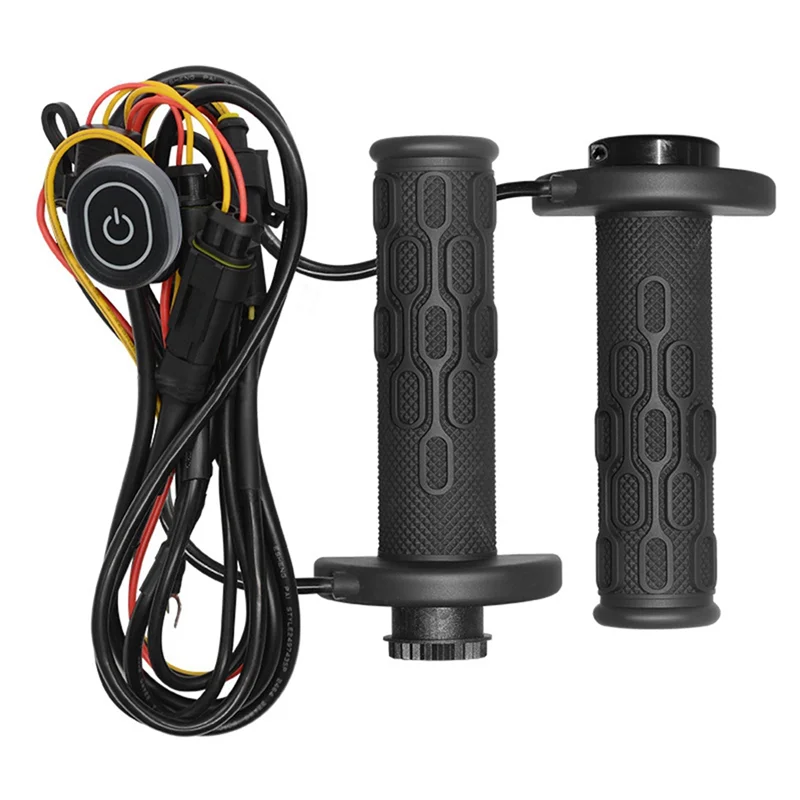 

Universal 12V Motorcycle 22Mm Hand Heated Grips Molded Grips ATV Warmers 5-Gear Adjust Temperature Smart Temperature