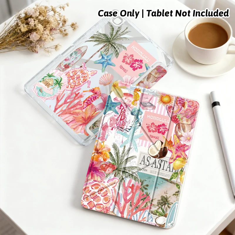 1 Pcs for S6 lite 10.4 Y-fold transparent acrylic protective shell，compatible with A9+ 11,Tab A9 8.7,Tab S7/S8/S9/S9FE/S10FE