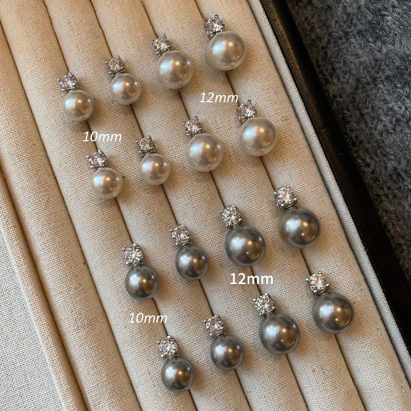 Neue Mode Elegante Shell Perle Ohrringe Für Frauen mit 5A Zirkonia Ohrring Schmuck Weibliche Zubehör Mutter Tag Geschenke – Detail 8