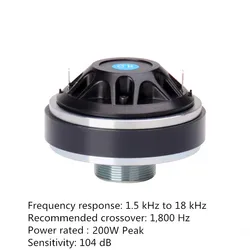 1PC DJ Speaker Horn Tweeter 34mm Voice Coil Diaphragm RX14 Treble HiFi Accessories For Home Theater Profesional Audio Mixer