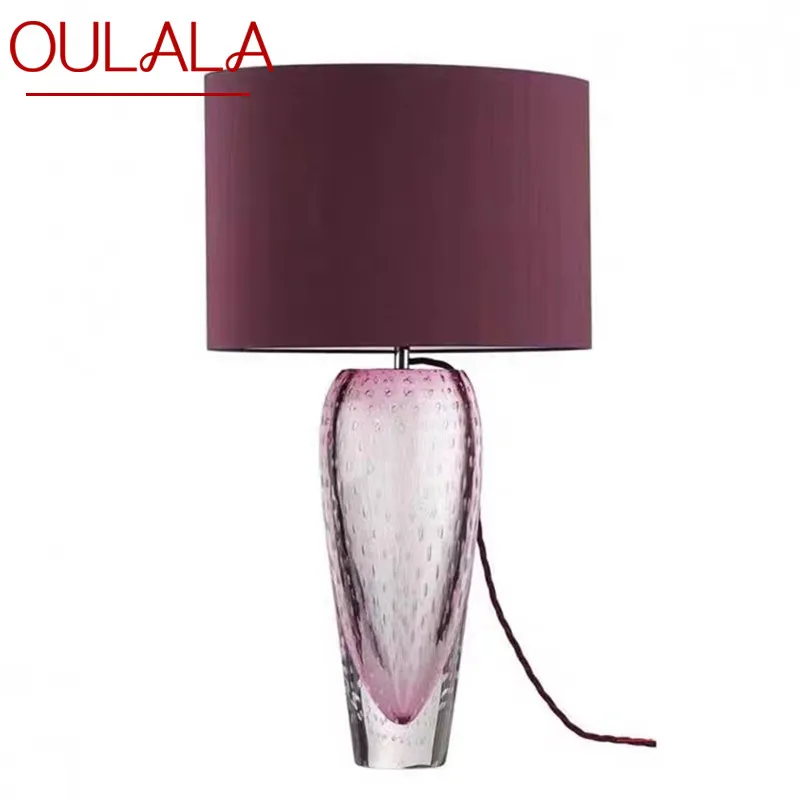 

OULALA Nordic Glaze Table Lamp Modern Art Iiving Room Bedroom Study Hotel LED Personality Originality Desk Light