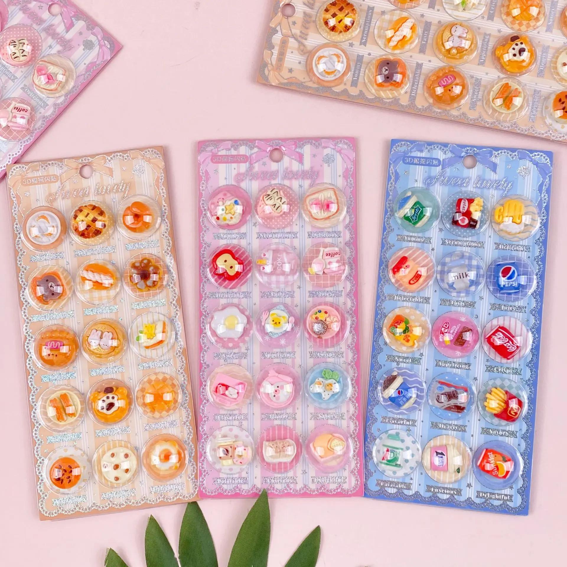 【xxx】1Pcs Shake Flash Sticker Cartoon Animals 3D Relief Sticker DIY Notebook Scrapbooking Decorative Sticker Reward Gift[S14]
